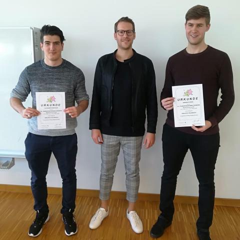Alexander Widhalm und Andreas Zeisel vertraten die BHAK Korneuburg beim Fremdsprachenwettbewerb